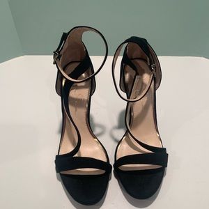 Jessica Simpson black suede strappy sandals